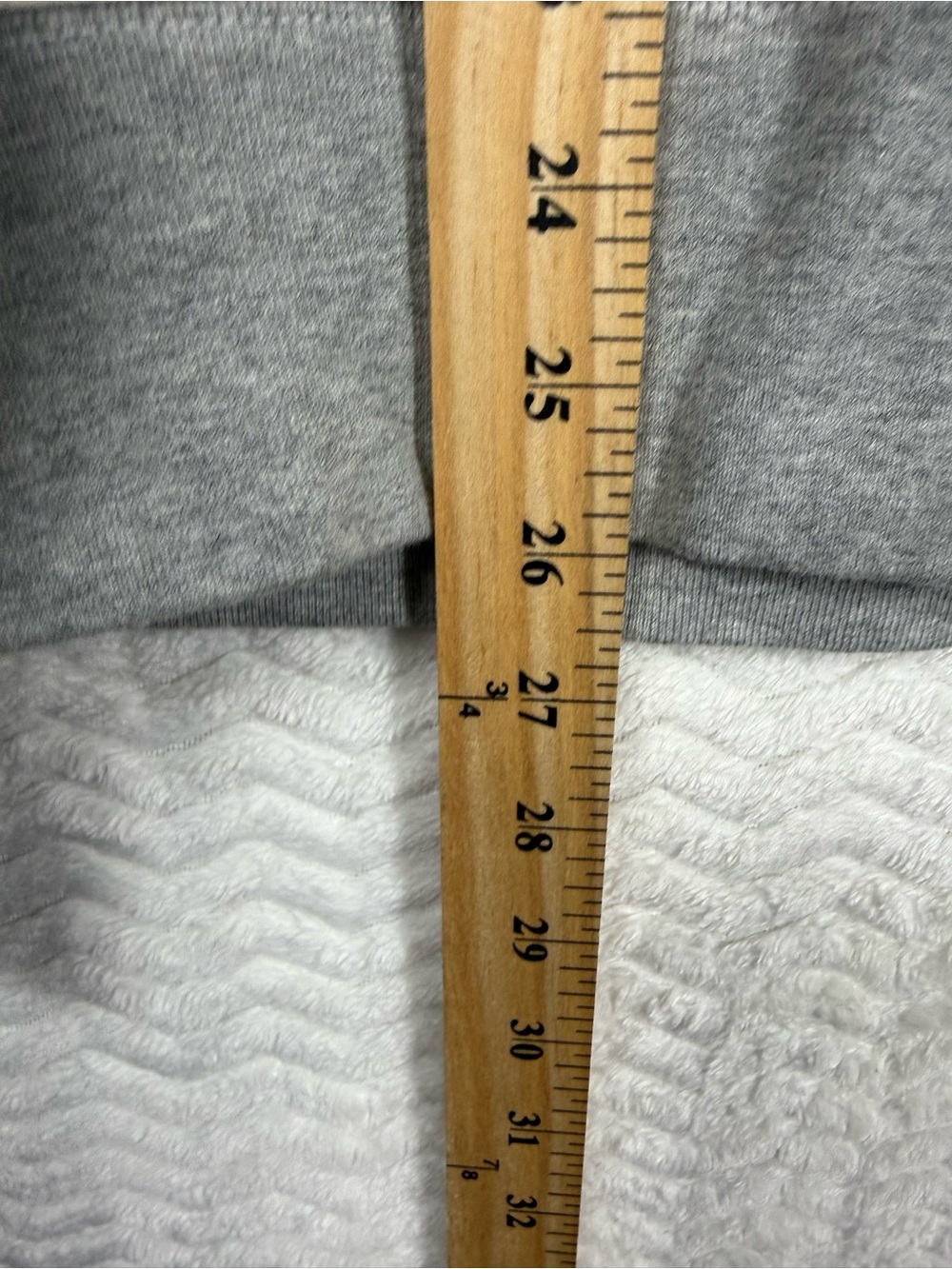 J. Crew Two-Tone Fleece Crewneck - White & Gray. 100% Cotton - Picture 7 of 8